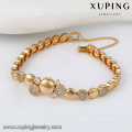 74712 Xuping mais recente venda quente personalizado artesanal nova marca de moda correntes de ouro pulseira